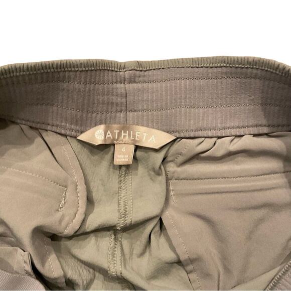ATHLETA Women Mod Trekkie Crop Woven Pull-On Pants (291743) Gray - Size 4 - Picture 7 of 11
